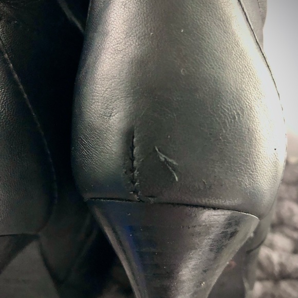 Knee High Leather Stiletto Boots - Picture 6 of 8